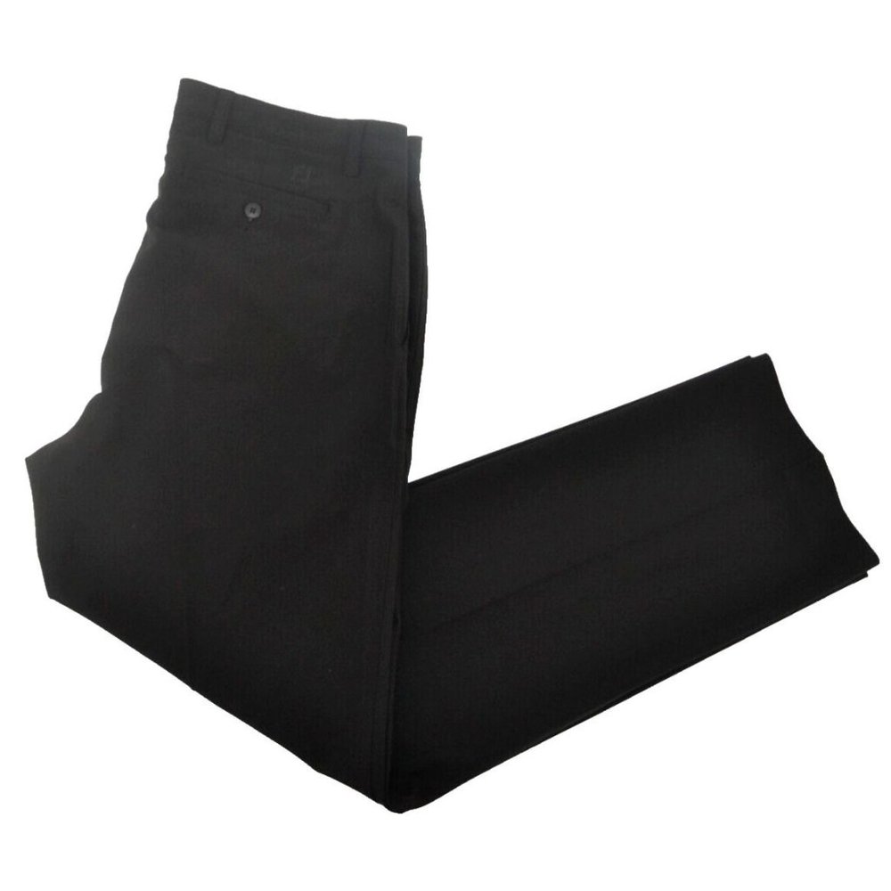 FOOTJOY Men's Flat‎ Front Golf Pants SIZE 36/34 Black